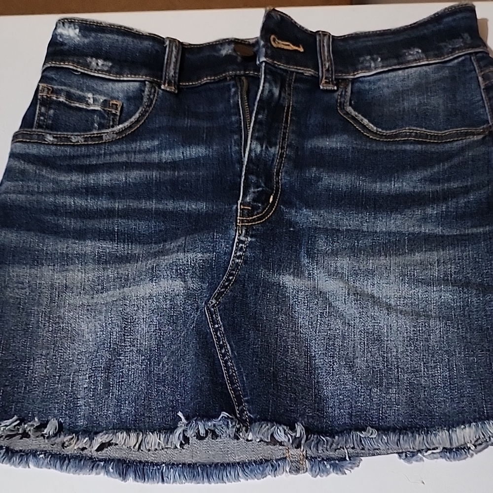 BKE Dark Blue Denim Mini Skirt